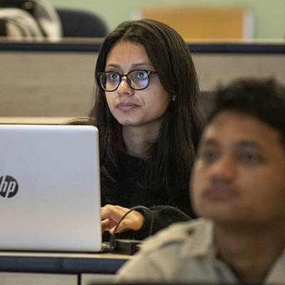CIS students pay attention in class.