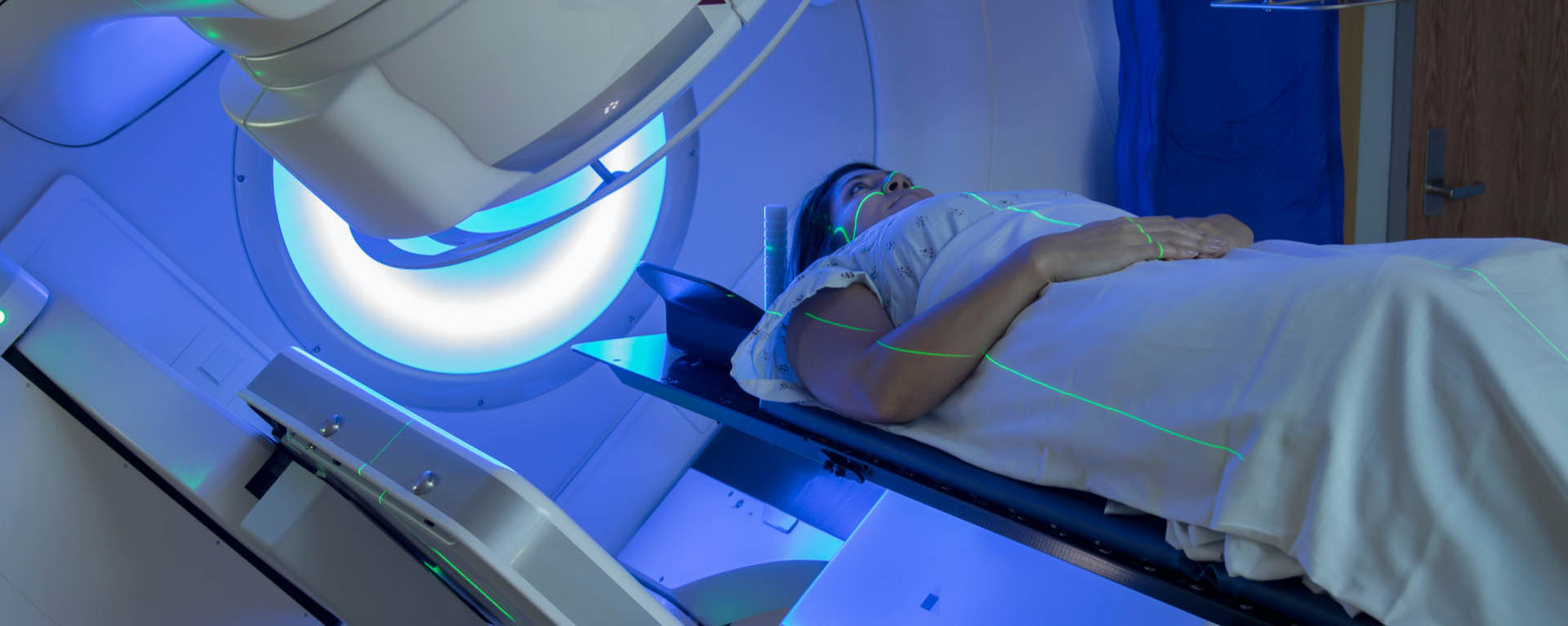 patient receiving a radiation treatment