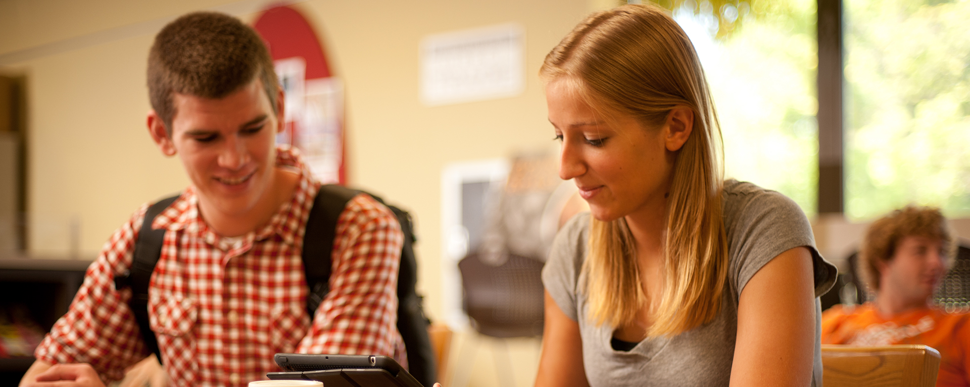 Washburn students interact in the Memorial Union.