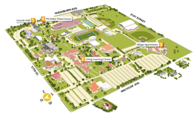 Overview image of campus map