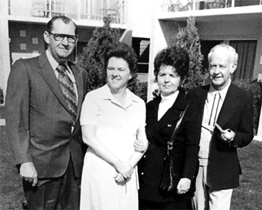 Joe Heitz, Hazel Heitz, Reeselynn Hefner, Gene Hefner