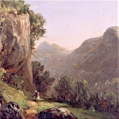 David Johnson, Catskill Mountains, 1848, oil on panel, MAM permanent collection