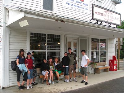 Hanging out at the the Sommerset Café, Dover