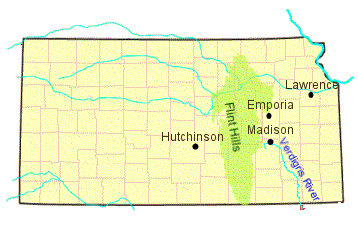 flint hills kansas map Steven Hind Kansas Poet Flint Hills Hutchinson Map Of Kansas flint hills kansas map